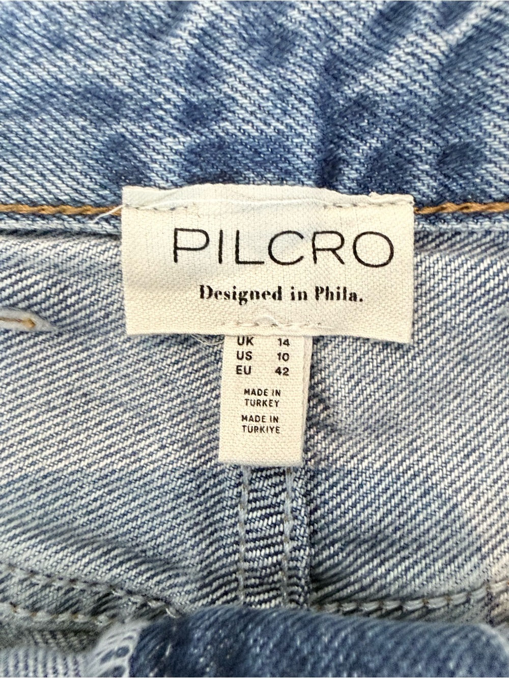 Anthropologie Pilcro Madi Front Slit Denim Maxi Skirt, Blue | Size 10 - Picture 6 of 6